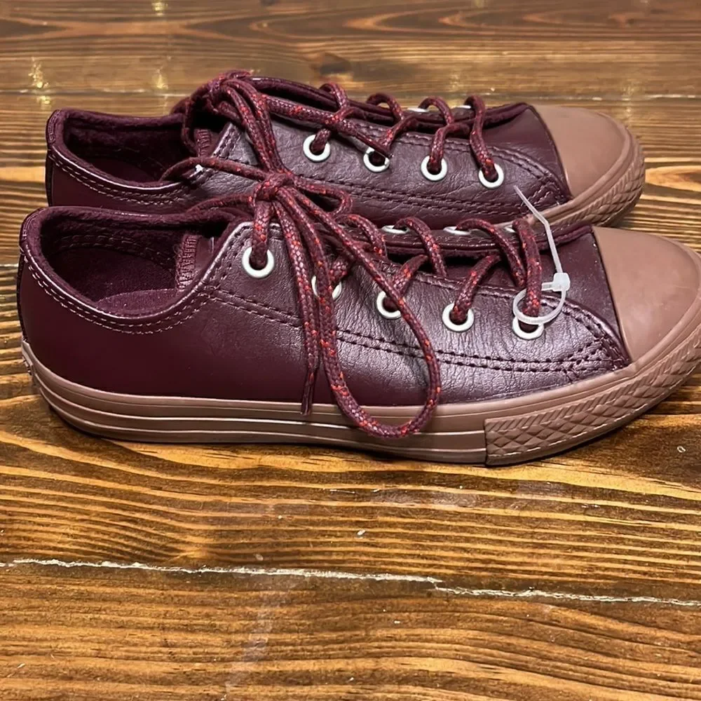 NEW Converse CTAS OX Dark Sangria Tera Red Low Unisex size 1